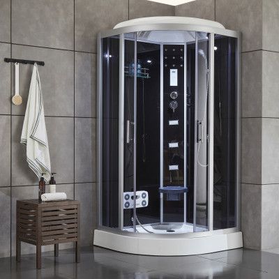 Duschkabin med akrylkar | Rygg- och fotmassage