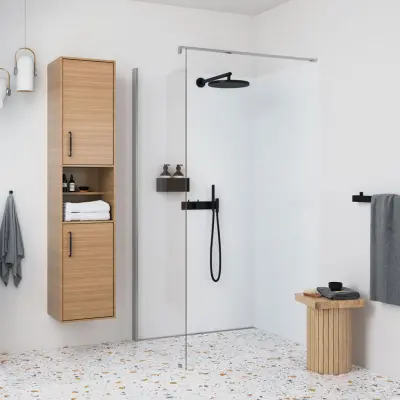 Duschvägg Ifö Showerama Rak Fast