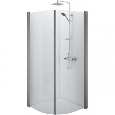 DUSCHVÄGG  IFÖ SPACE BÖJD NATUR/KLARGLAS 7399672 900 | Beijerbygg Byggmaterial