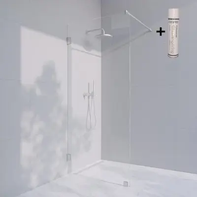 Duschvägg Invitrea Flair GH1 med Glasrengöring