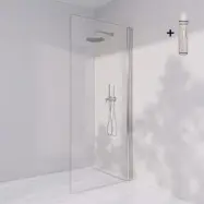 Duschvägg Invitrea Prime PH2 med Glasrengöring