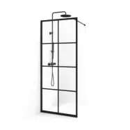 Duschvägg Macro Design Empire Svart Spröjs