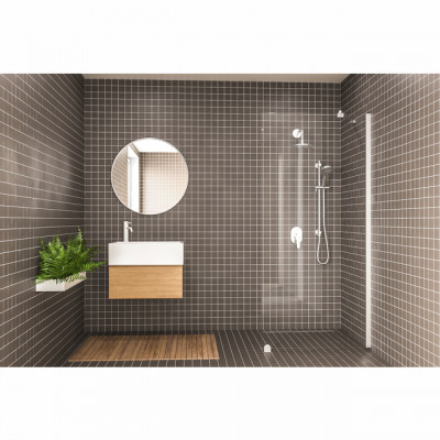 DUSCHVÄGG RAK 6MM 900 KLAR | Beijerbygg Byggmaterial