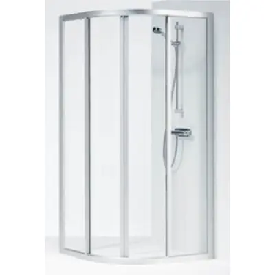 Ifö Solid SVR, kvartsrund duschvägg - Duschhörn, Duschar