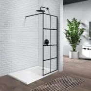 Duschvägg Sodalit - Svart - 600 mm