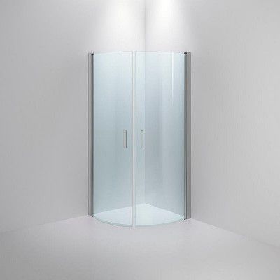 INR BASIC Stimson Klarglas Blank silver 900x900 – Duschhörna