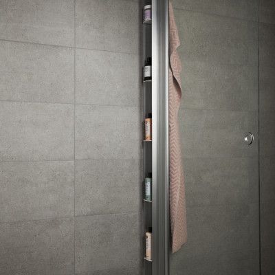 INR Pile Mattborstad aluminium - Duschförvaring