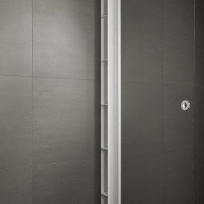 INR Pile Vit aluminium - Duschförvaring