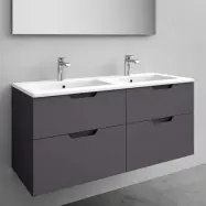 Kommod Med Tvättställ Noro Studio 1200 Mm, Porslin, Antracit