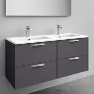 Kommod Med Tvättställ Noro Vogue 1200 Mm, Porslin, Antracit
