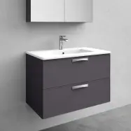 Kommod Med Tvättställ Noro Vogue 800 Mm, Porslin, Antracit