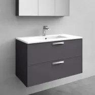 Kommod Med Tvättställ Noro Vogue 900 Mm, Porslin, Antracit