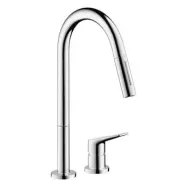 Köksblandare Axor Citterio M 2-håls med Utdragbar Pip