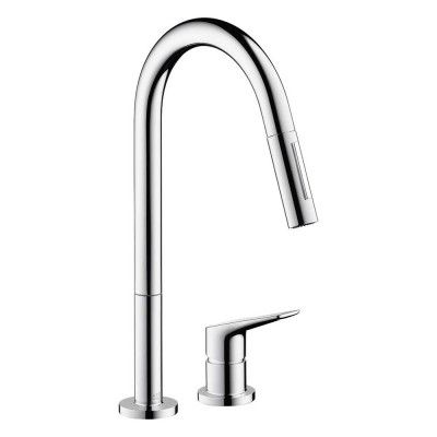 Köksblandare Axor Citterio M 2-håls med Utdragbar Pip