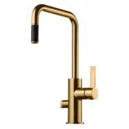 Köksblandare Tapwell Arman ARM887 med Utdragbar Pip Borstad Honey Gold