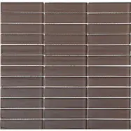 Kristallmosaik Arredo Blank Brun 2,3x9,8 cm