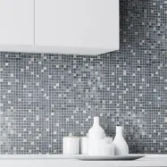 Kristalmosaik Arredo Blank Exclusive Stone Svart/Krom 1,5x1,5 cm