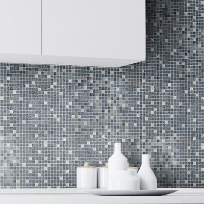 Kristalmosaik Arredo Blank Exclusive Stone Svart/Krom 1,5x1,5 cm