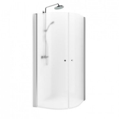 Macro Spirit Rund 90x90 - Duschhörna Matt Ice