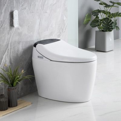 Japansk toalett med dusch/bidéfunktion& LED-display