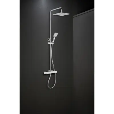 TAKDUSCH MIX SLIM SQUARE 150CC KROM M DUSCHHUVUD 300X300 | Beijerbygg Byggmaterial