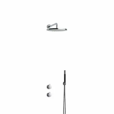 Takduschset Tapwell BOX7268 Round ED2 för Inbyggnad