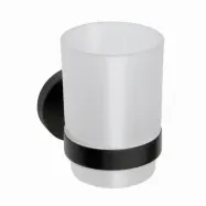 Tandborstglas Duschbyggarna Black