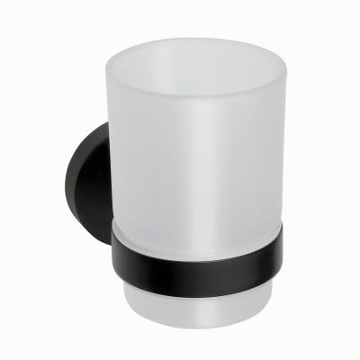 Tandborstglas Duschbyggarna Black