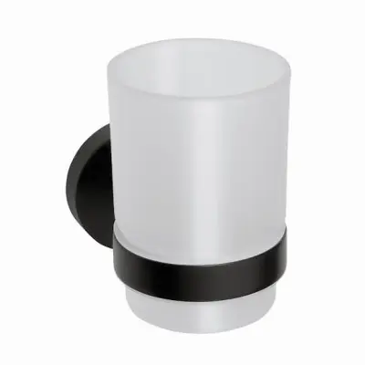 Tandborstglas Duschbyggarna Black