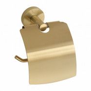 Toapappershållare med lock Duschbyggarna Brass