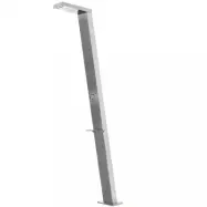 Utedusch med toppdusch&regndusch | Borstat rostfritt stål