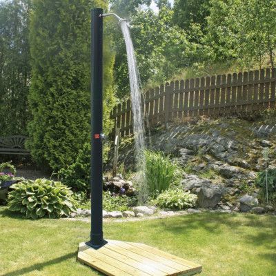 Utedusch Demerx Sunny 18 Soluppvärmd Trädgårdsdusch med Takdusch