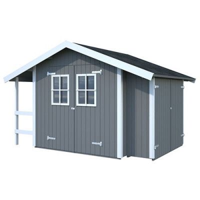 Palmako Förråd Marcus 5,6 + 1,4 M² , Obehandlad