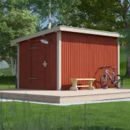 Förråd Saga 9,6 M² Trähuset Enkeldörr, Gavel