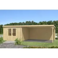 Förråd Sandy - 19,5 m² med cykelskjul - Inget golv