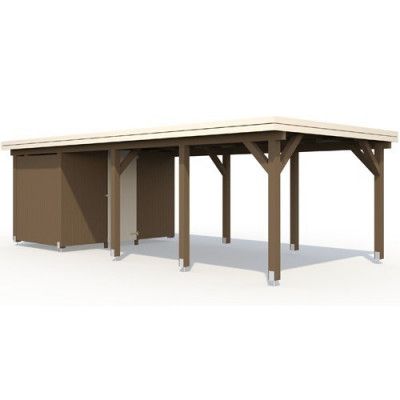 Palmako Till Carporten Karl 23,1m² Karl Skjul/förråd 6,2 M²