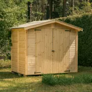 Förråd Upyard Trädgårdsförråd 3,84 M² Obehandlad