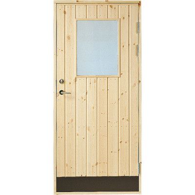 Dörr 18° panel Jabo Förrådsdörr Glas 8 x 19, Höger