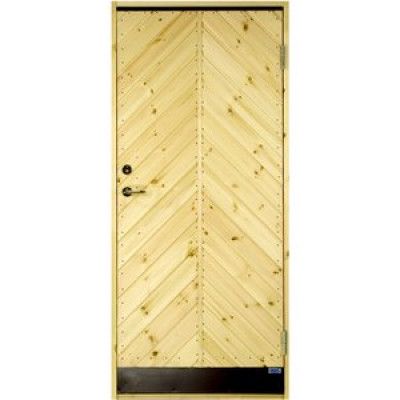 Förrådsdörr Molnebo 18 °C - Utan glas - 8x18,5, Högerhängd