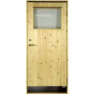 Förrådsdörr Vansjö 18 °C - Med glas - Fyndvara - Modulmått (Bredd | Höjd dm): 9x20
