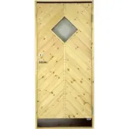 Kallförrådsdörr Heby 10 °C - Med klarglas - 8x18,5, Högerhängd