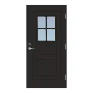 Ytterdörr Basic Frihult Svart 9 X 20, Högerhängd