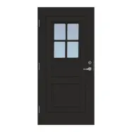 Ytterdörr Basic Frihult Svart 9 X 20, Vänsterhängd