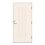 Ytterdörr Basic Hishult Vit 10 X 21, Högerhängd, Vit