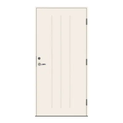 Ytterdörr Basic Hishult Vit 10 X 21, Högerhängd