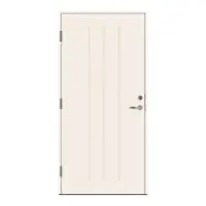 Ytterdörr Basic Hishult Vit 10 X 21, Vänsterhängd, Vit