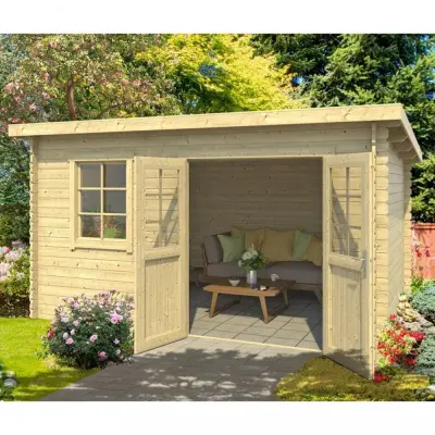 Friggebod 11,7m² | Nordisk gran | Adalina 28