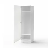 Nord Garderob Med Dörr Högskåp Städ 40 Cm, 195 Cm