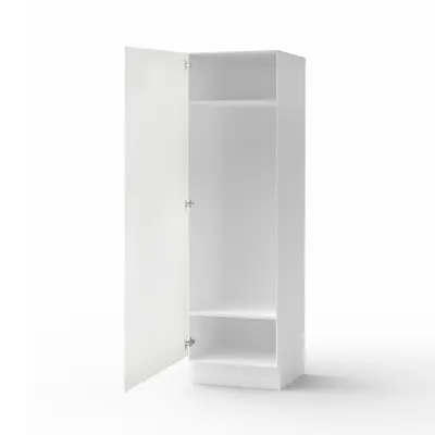 Nord Garderob Med Dörr Högskåp Städ 40 Cm, 195 Cm