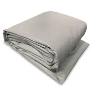 Presenning 120m² - 10x12m | 500 g/m² PVC | Grå